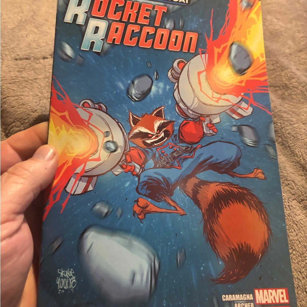 Marvel Rocket Raccoon Comic Book Included is Spider-Man